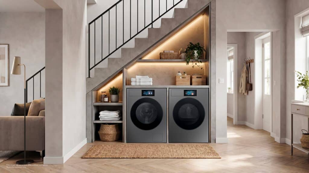 Samsung dévoile sa nouvelle gamme de lave-linge et sèche-linge Bespoke AI, qui allie un soin du linge plus intelligent et une connectivité boostée