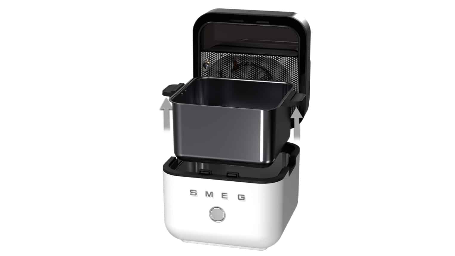 Le Smeg AFC 01 avec sa cuve de 7,3 L.