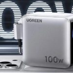 Vue générale du chargeur UGREEN Nexode Pro 100W avec son format compact et ses ports USB