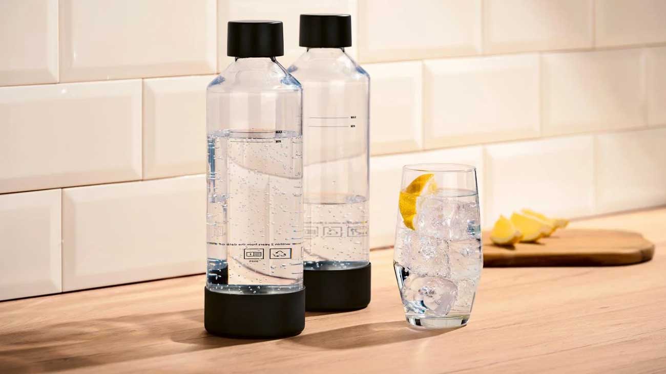 Lot de deux bouteilles supplémentaires Silvercrest pour gazéificateur d’eau