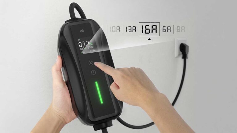 dé Chargeur voiture électrique Type 2 3,7 kW 6 à 25m