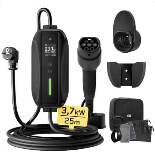 dé Chargeur voiture électrique Type 2 3,7 kW 6 à 25m