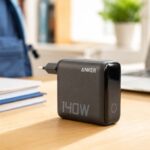 Chargeur Anker Zolo 140W sur un bureau pour la rentrée