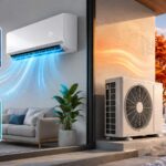 Climatisation avec indicateurs COP, SCOP, EER et SEER