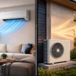 Climatisation réversible avec split intérieur et unité extérieure