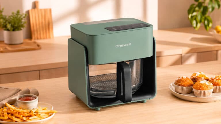 Cet airfryer Create avec cuve en verre et vapeur pourrait bien faire de l’ombre à Ninja