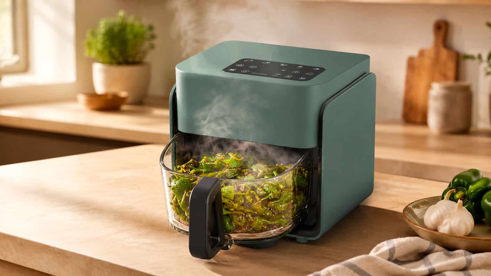 Airfryer Create Studio Crystal avec sa fonction vapeur