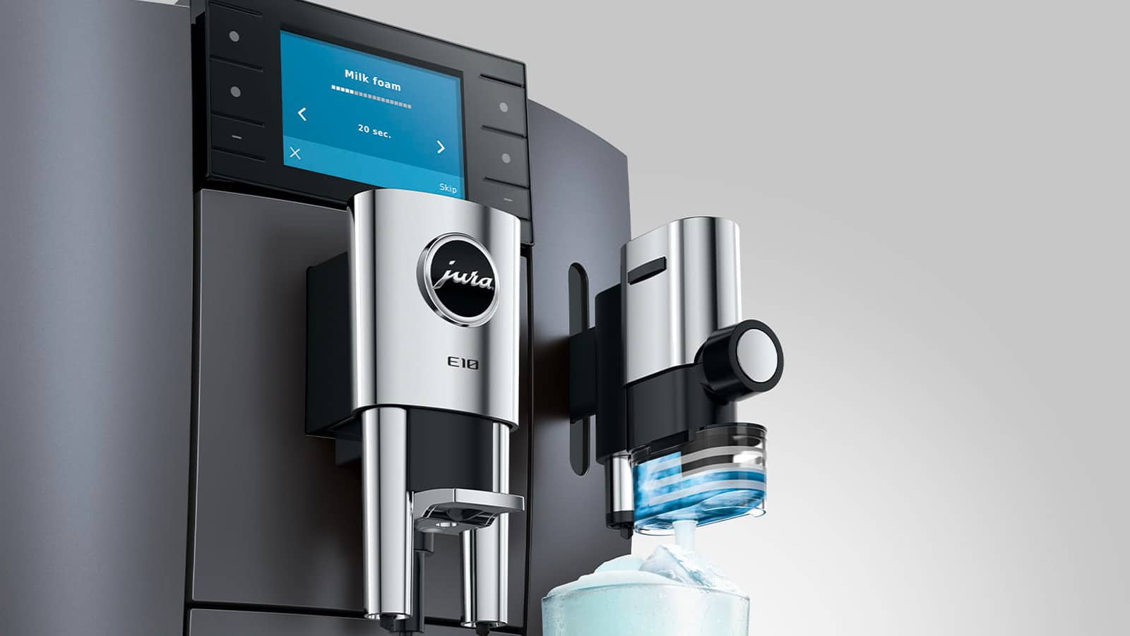 Jura E10 et Sweet Foam