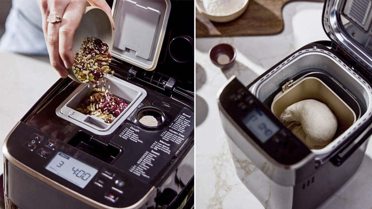 Panasonic SD-PMC100 utilisée pour préparer une glace et cuire un pain.