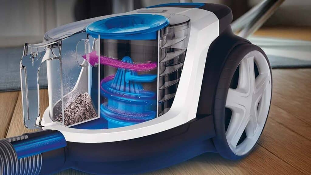 Système de filtration sans sac du Philips PowerPro Compact