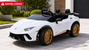 Voiture électrique Lamborghini pour enfant rappelée