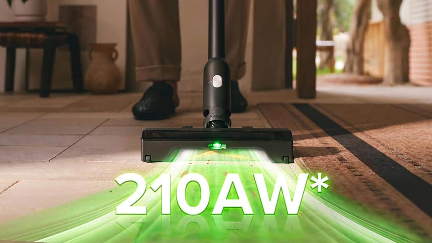 Puissance d’aspiration de 210 AW du Roborock H60 Hub Ultra