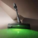 Éclairage vert de la brosse du Roborock H60 Hub Ultra