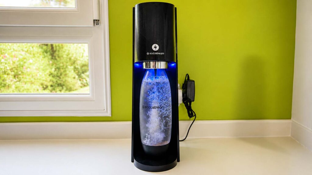 SodaStream E-Terra en cours de gazéification
