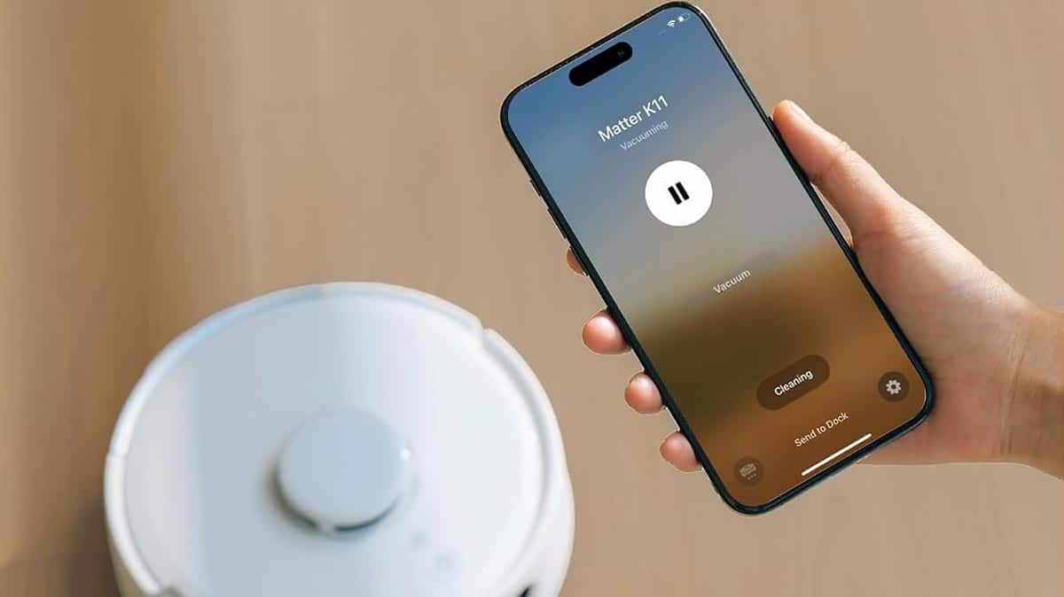 Pilotage du SwitchBot K11+ sur smartphone avec Matter