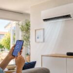 Climatisation pilotée depuis un smartphone via un boîtier Wi-Fi
