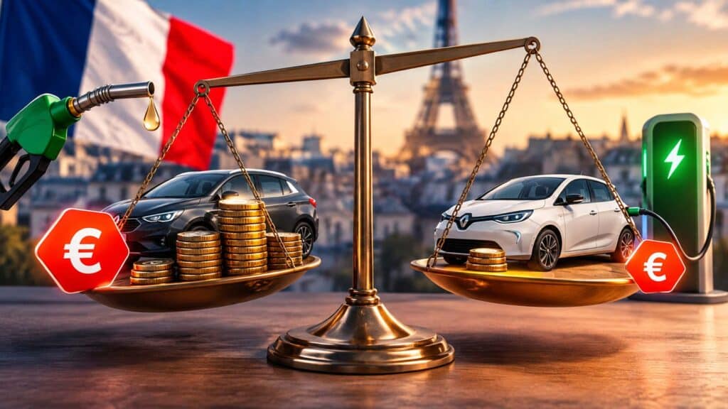 Comparaison fiscale entre voiture électrique et voiture essence