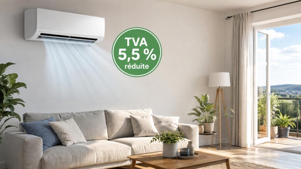 Climatiseur réversible avec TVA réduite à 5,5 %
