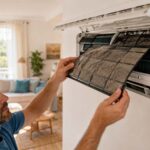 Nettoyage du filtre d’un climatiseur mural
