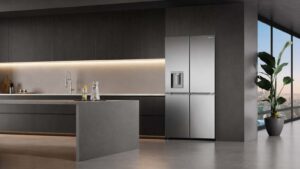 Réfrigérateur multiportes Dreame FizzFresh dans une cuisine moderne