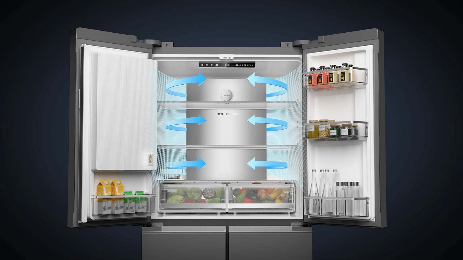 Circulation d’air dans le réfrigérateur Dreame FizzFresh