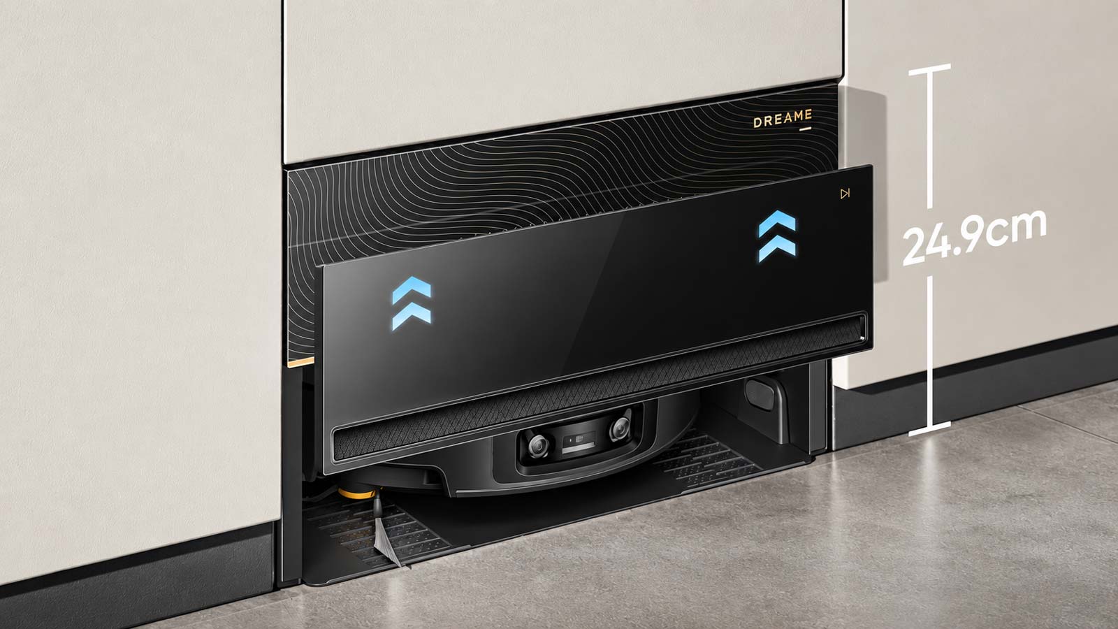 Station du Dreame X60 Pro Master avec porte automatique