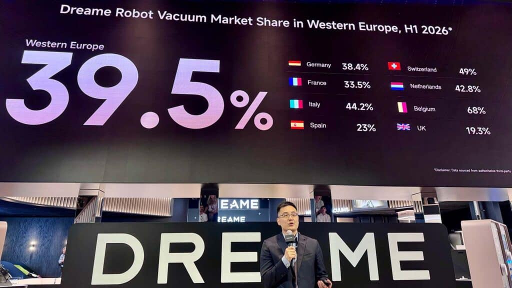 Les parts de marché de Dreame dans les aspirateurs robots © Labo Maison