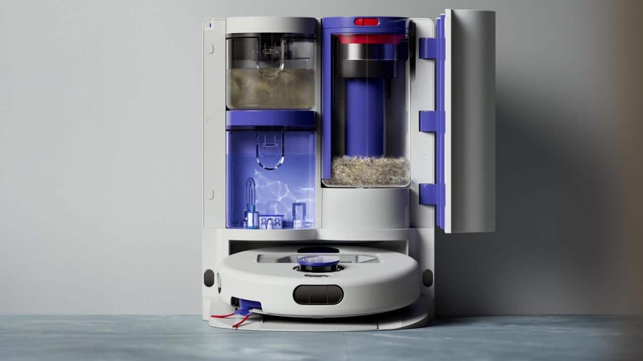 Dyson R2 Nurovi Wash+Dry dans sa station