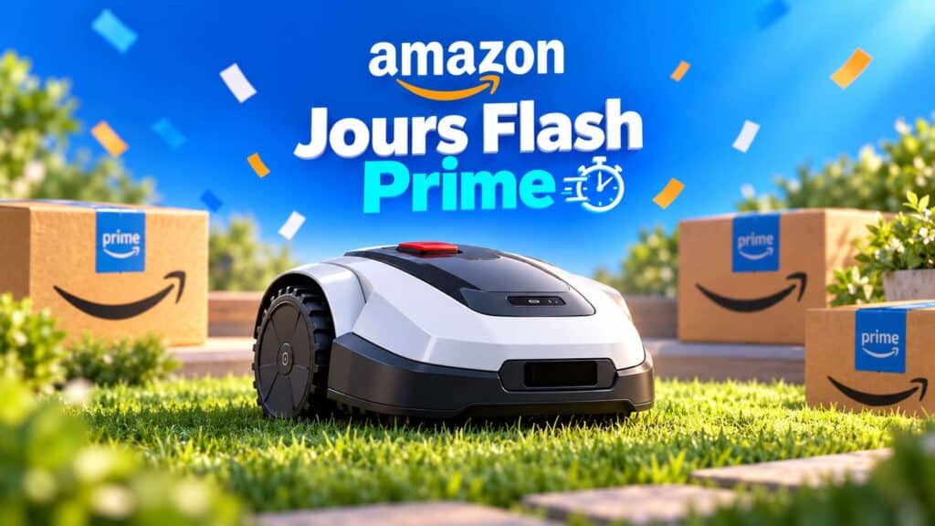 Robot tondeuse pendant les Jours Flash Prime Amazon