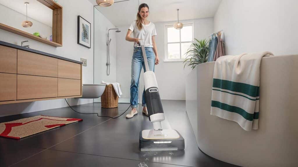 Nettoyage à la vapeur avec le Kärcher SCV 4 Steam Vac