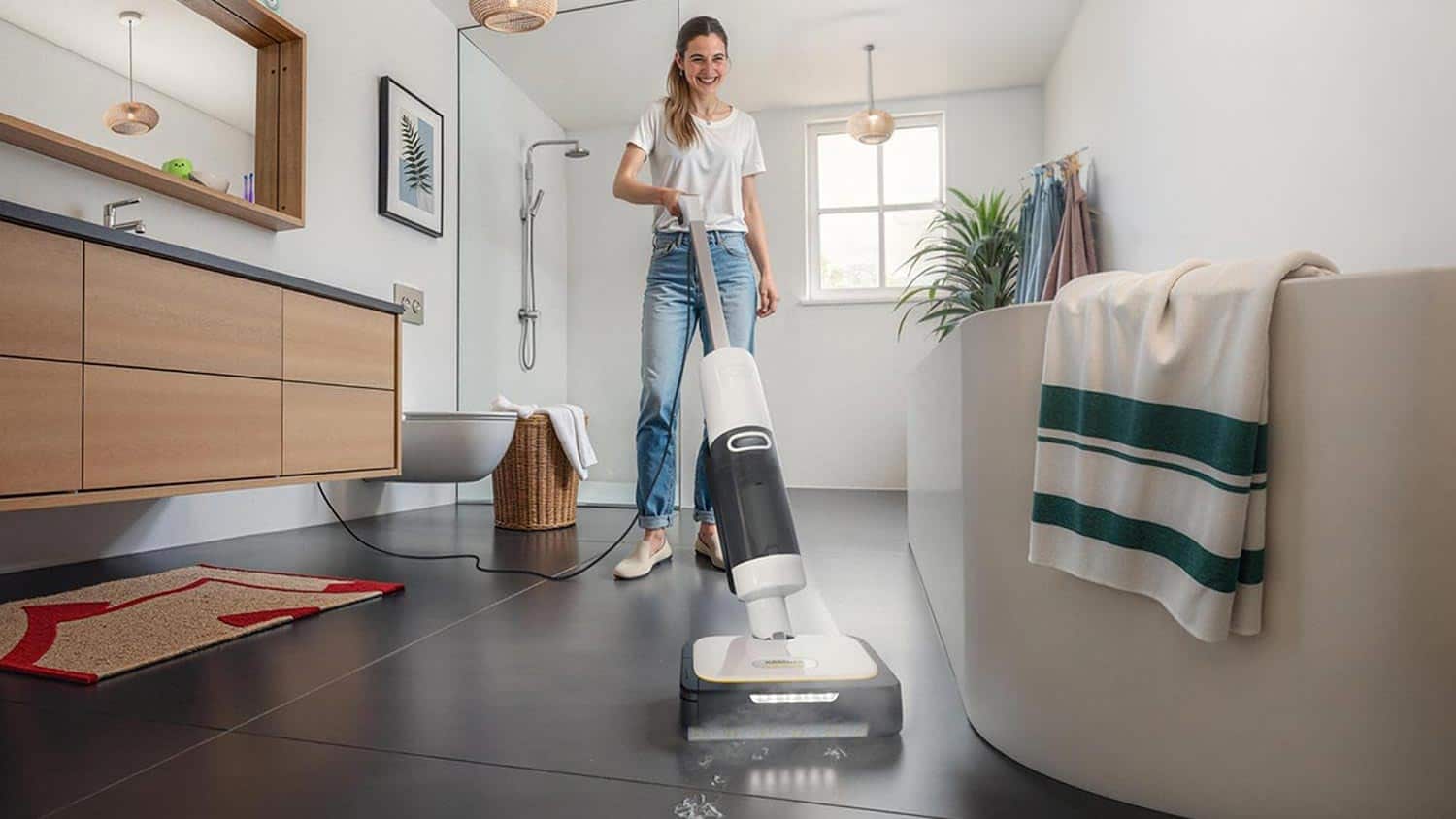 Nettoyage à la vapeur avec le Kärcher SCV 4 Steam Vac