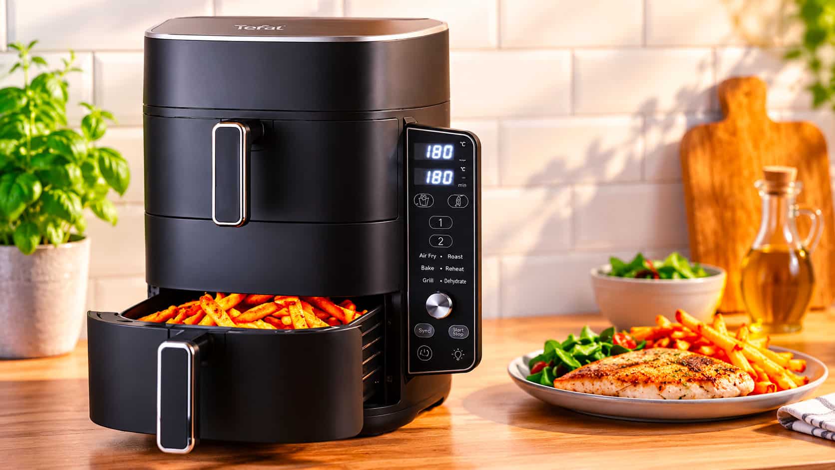 Lidl friteuses à air chaud 2 zones superposées