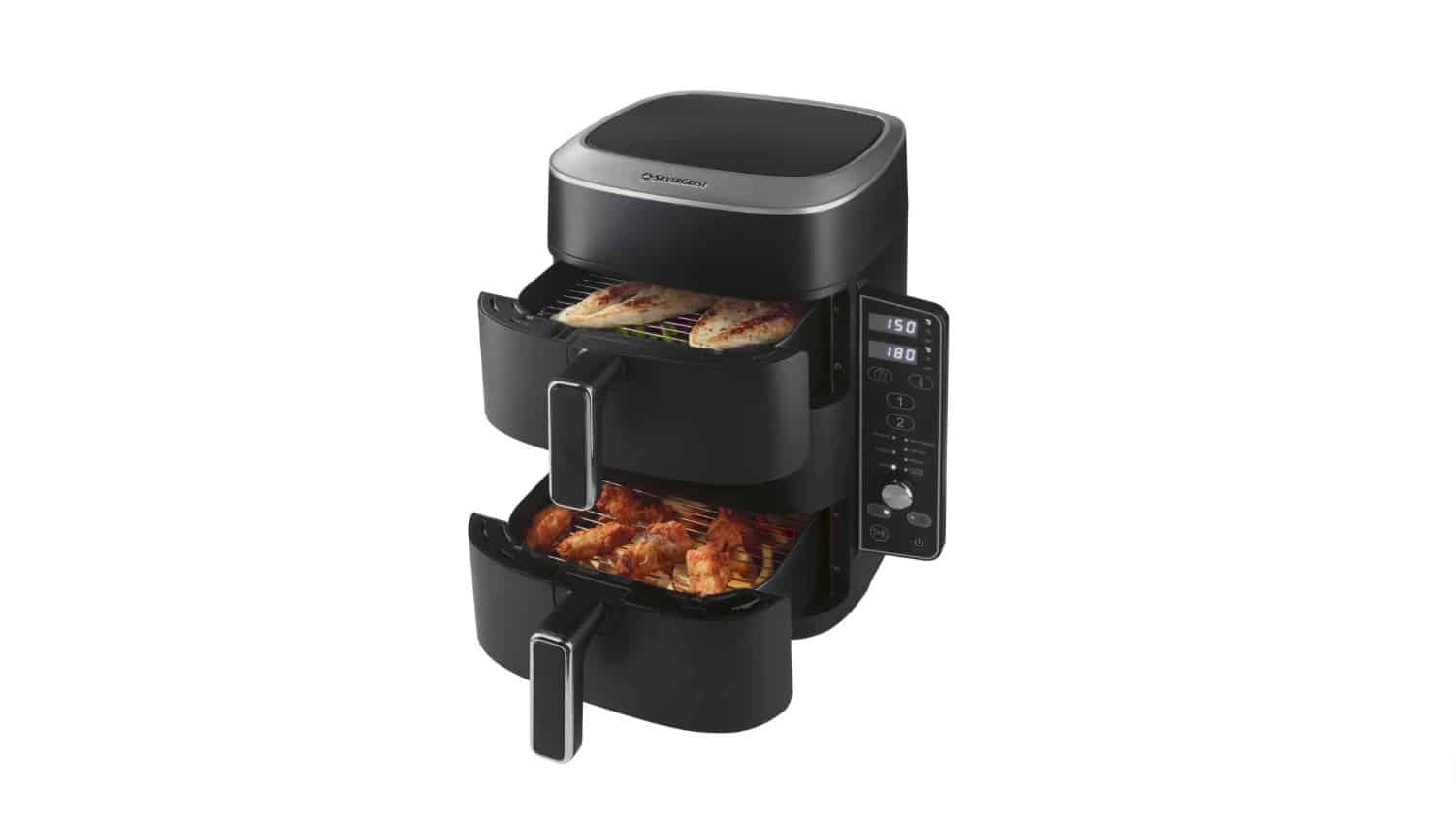 Lidl airfryer 2 zones empilées