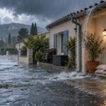 Maison menacée par les inondations