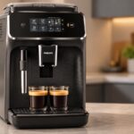 Machine à café à grain Philips 2200 EP2221/40 sur un plan de travail