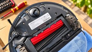 Roborock S8 Pro Ultra retourné pour remplacer sa batterie