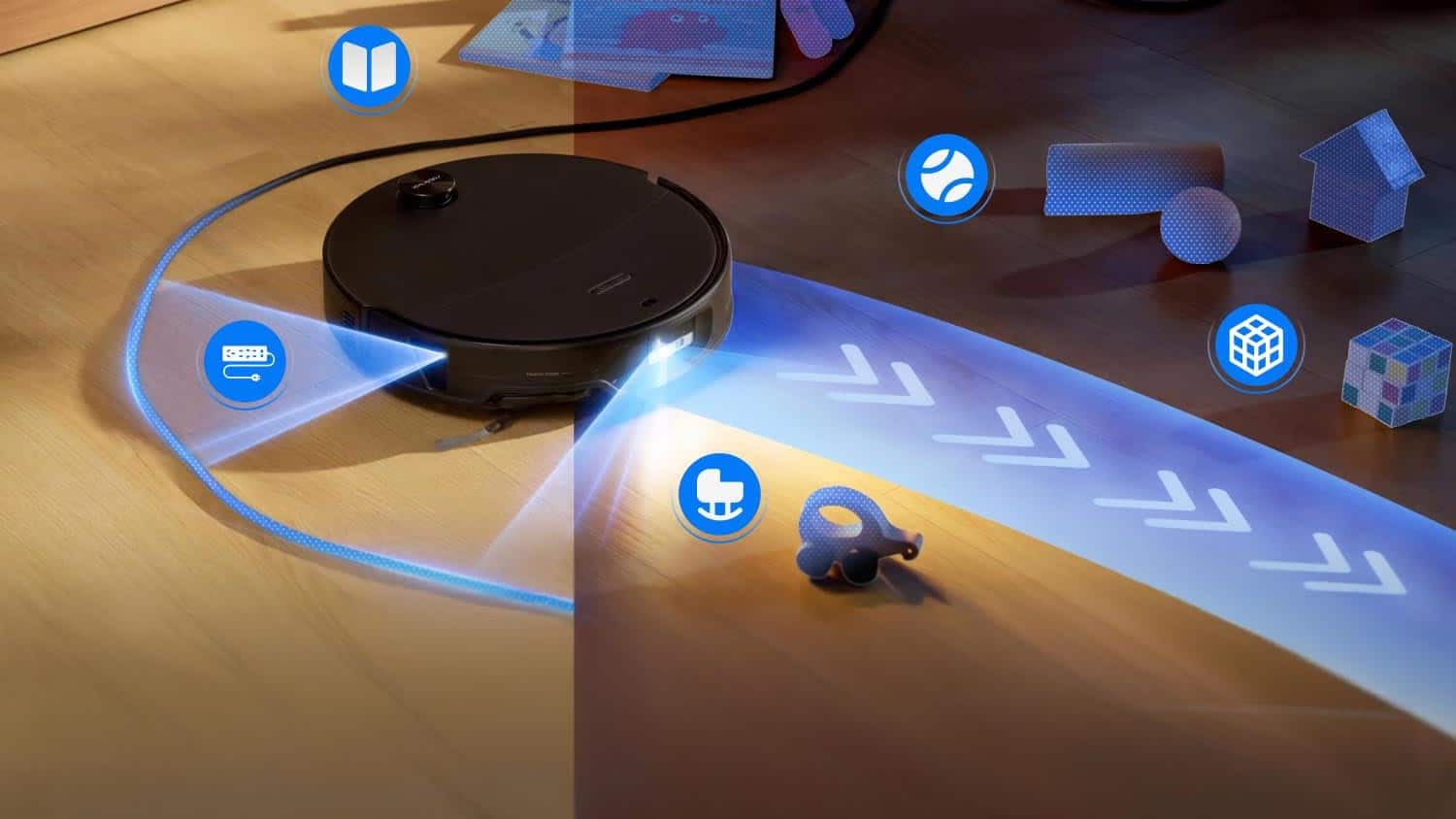 Détection d’obstacles du Roborock Saros 20 Neo