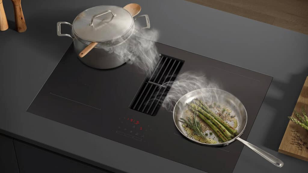 Samsung Plaque à induction avec hotte intégrée Verre anti-rayures MattTouch Flex Zone