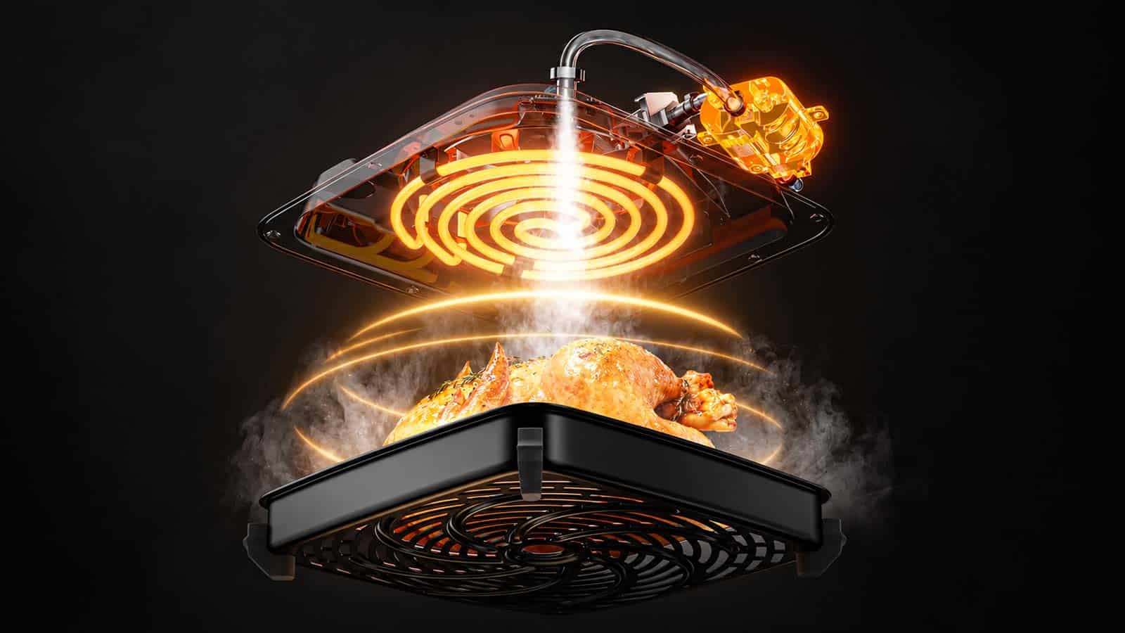 Système d’injection de vapeur du Xiaomi Mijia Smart Steam Air Fryer 7L
