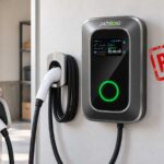 Borne de recharge JATRHG S1 installée dans un garage, concernée par un rappel produit