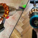 Comparatif Dyson V15 Detect Absolute à gauche et V16 Piston Animal à droite