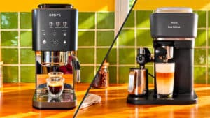 Duel entre la Krups Coffee Crush Expreience et la Philips Baristina Latte © Labo Maison