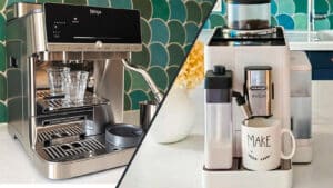 Duel Ninja Auto Barista Pro vs Delonghi Rivelia Latte © Labo Maison