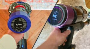Duel d'aspirateur balai Dyson V8 vs Ultenic U20 © Labo Maison