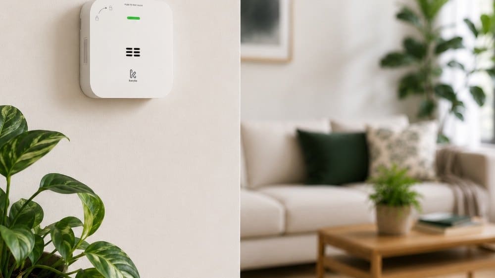 Le Konyks Monosafe se fixe au mur ou au plafond