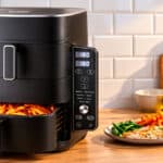 Lidl Silvercrest Friteuse à air chaud 2 zones superposées, 9,5 l