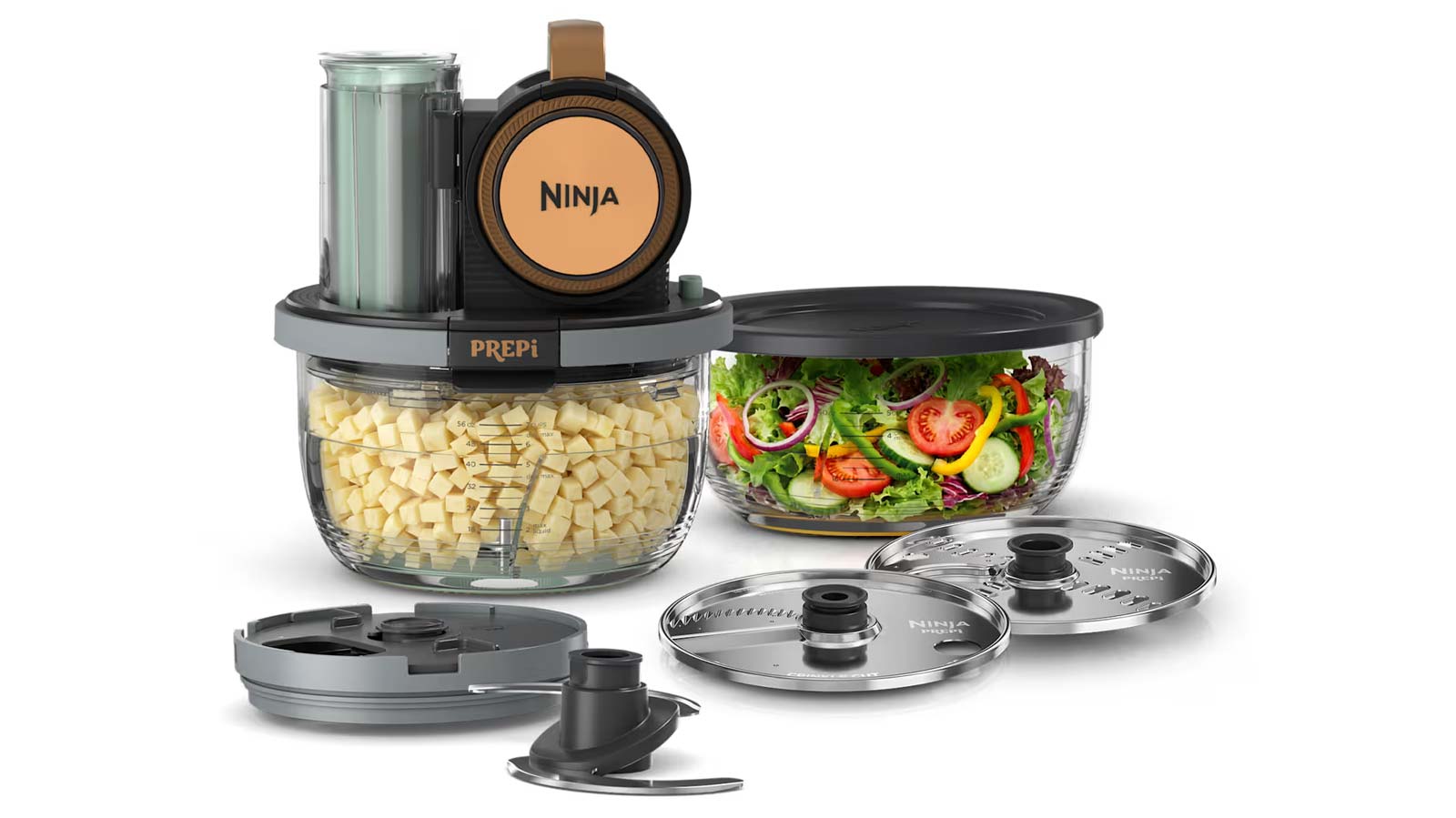 Ninja PREPi PN301 avec disques de coupe et deux bols