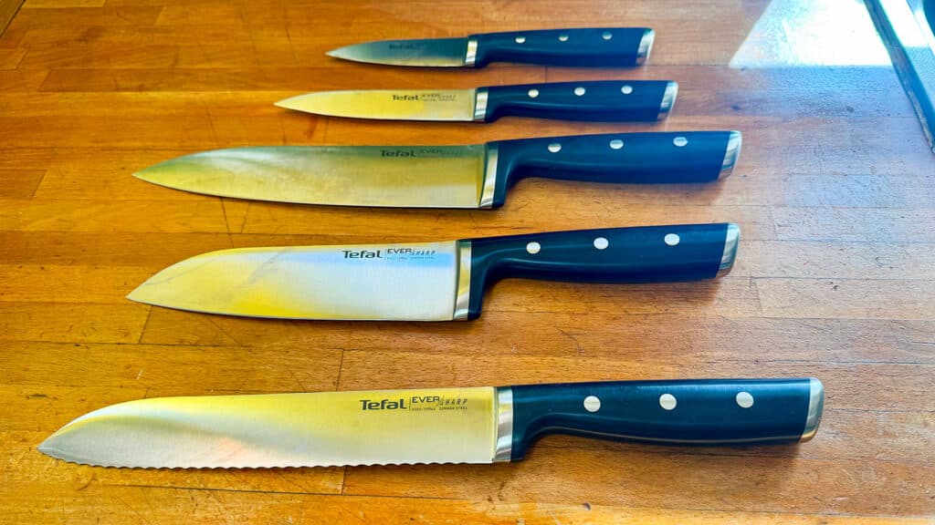 Set de 5 couteaux Tefal EverSharp © Labo Maison