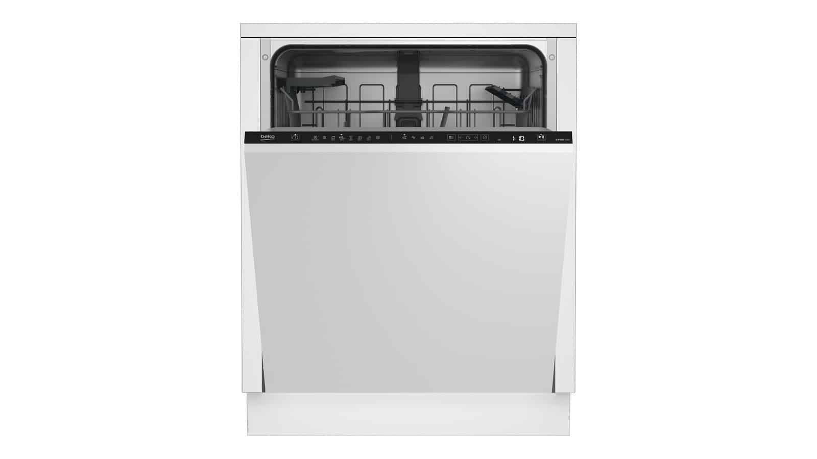 Lave-vaisselle tout intégrable Beko BDIN18441 vu de face