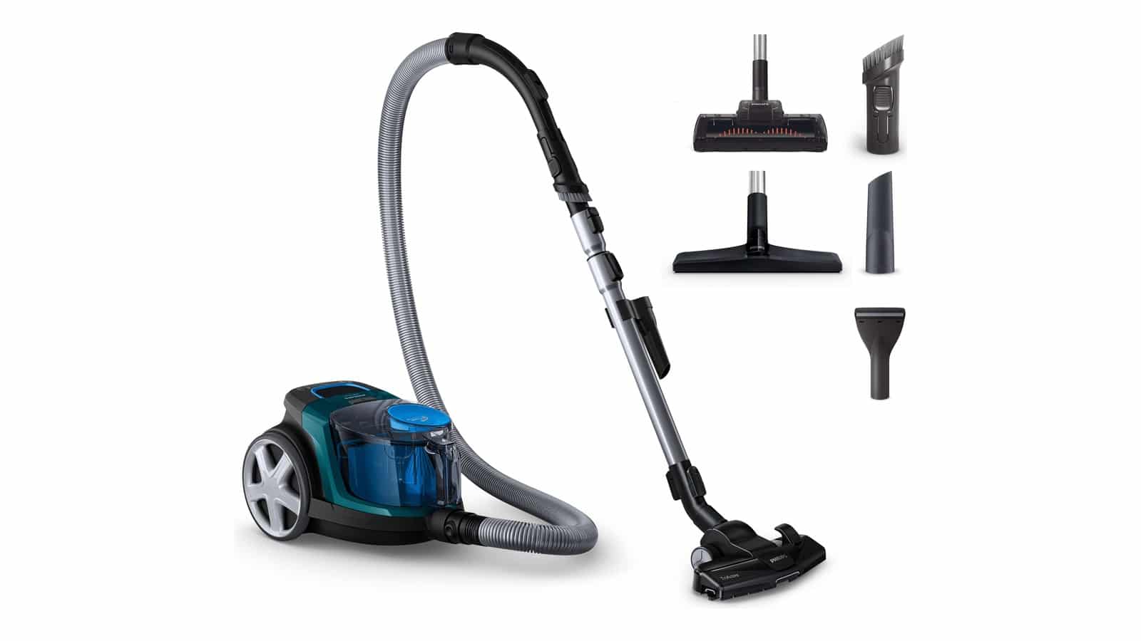 Philips PowerPro Compact FC9334/09 vert opale avec ses brosses supplémentaires